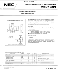 2SK1483 datasheet: N-channel MOS FET 2SK1483