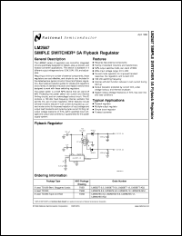 LM2587S-3.3 datasheet: Simple Switcher 5A Flyback Regulator LM2587S-3.3