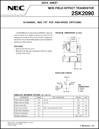 2SK2090-T2 datasheet: N-channel MOS-type silicon field effect transistor 2SK2090-T2