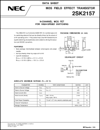 2SK2157 datasheet: N-channel MOS type field effect transistor 2SK2157
