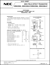 2SK2355-Z datasheet: N-channel enhancement type DMOS 2SK2355-Z