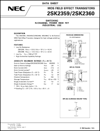 2SK2360-Z datasheet: N-channel enhancement type DMOS 2SK2360-Z