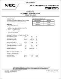 2SK3225-Z datasheet: Nch power MOS FET 2SK3225-Z