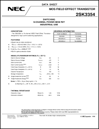 2SK3354-S datasheet: Nch power MOS FET 2SK3354-S