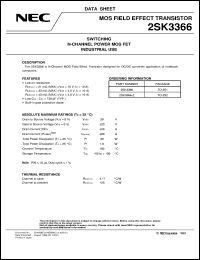 2SK3366-Z-E2 datasheet: N-channel enhancement type Po MOS FET 2SK3366-Z-E2