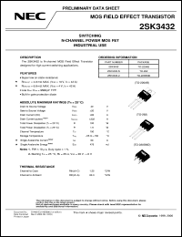 2SK3432-Z datasheet: Nch power MOS FET 2SK3432-Z