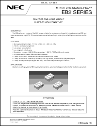 EB2-3T datasheet: Open and shut a circuit for small signal. EB2-3T