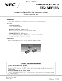 EE2-12S datasheet: Open and shut a circuit for small signal. EE2-12S