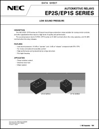 EP1S-3L2S datasheet: DC Motor Control(Lock current 25A max.) EP1S-3L2S