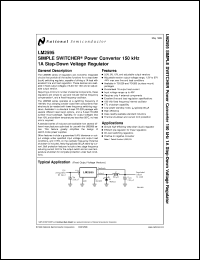 LM2595SX-12 datasheet: SIMPLE SWITCHER Power Converter 150 KHz 1A Step-Down Voltage Regulator LM2595SX-12