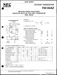 FA1A4Z-T1B datasheet: Compound transistor FA1A4Z-T1B