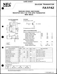 FA1F4Z-T1B datasheet: Compound transistor FA1F4Z-T1B