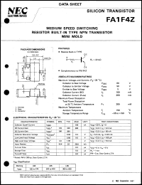 FA1F4Z-T2B datasheet: Compound transistor FA1F4Z-T2B