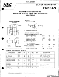 FN1F4N-T2B datasheet: Compound transistor FN1F4N-T2B