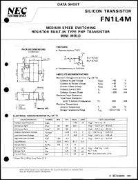 FN1L4M-T1B datasheet: Compound transistor FN1L4M-T1B