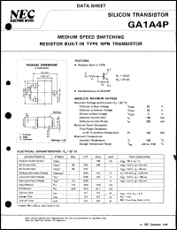 GA1A4P-T1 datasheet: Hybrid transistor GA1A4P-T1