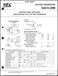 GA1L3M-T1 datasheet: Hybrid transistor GA1L3M-T1
