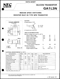 GA1L3N-T2 datasheet: Hybrid transistor GA1L3N-T2