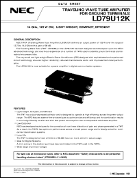 LD79U12K datasheet: 14GHz, 123W Microwave Power Module for Communications LD79U12K