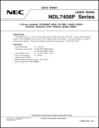 NDL7408P4KD datasheet: Laser diode module NDL7408P4KD