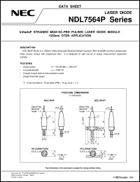 NDL7564P datasheet: 1550nm pulse drive laser NDL7564P