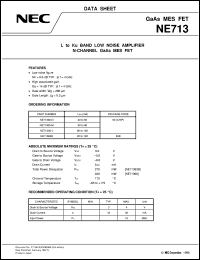 NE71300-M datasheet: N-channel GaAs MES FET NE71300-M