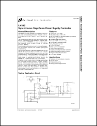 LM2631MTCX-ADJ datasheet: Synchronous Step-Down Voltage Regulator LM2631MTCX-ADJ