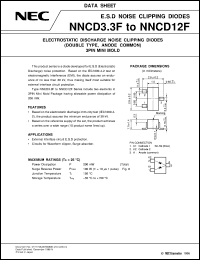 NNCD10F datasheet: Zener diode ESD, surge protection NNCD10F