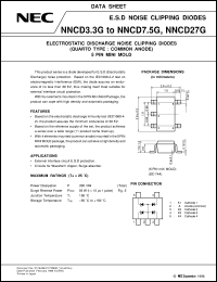 NNCD3.6G datasheet: Constant voltage diode 5-pin SC-59 noise absorption NNCD3.6G