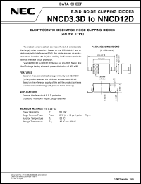NNCD3.9D datasheet: Zener diode ESD, surge protection NNCD3.9D
