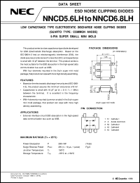 NNCD5.6LH datasheet: Small-capacity type noise clipping diode for ESD noise protection NNCD5.6LH