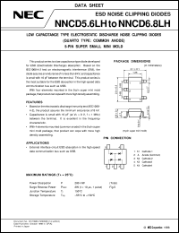 NNCD6.2LH datasheet: Small-capacity type noise clipping diode for ESD noise protection NNCD6.2LH
