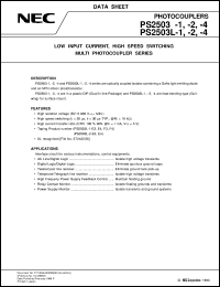 PS2503L-1 datasheet: Photocoupler PS2503L-1