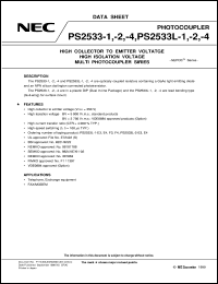 PS2533L1-1-V datasheet: Multi-photocoupler PS2533L1-1-V