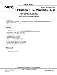 PS2565L-1 datasheet: AC-input multi-photocoupler PS2565L-1