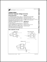 LM2661M datasheet: Switched Capacitor Voltage Converter LM2661M