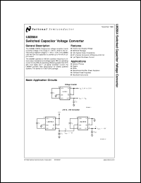 LM2664M6 datasheet: Switched Capacitor Voltage Converter LM2664M6
