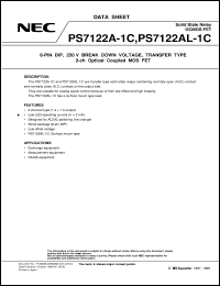 PS7122A-2B datasheet: Optical semiconductor relay for low current driving PS7122A-2B