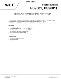 PS9601 datasheet: Photocoupler PS9601