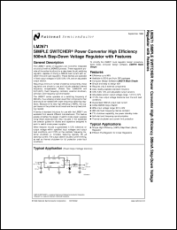 LM2671M-3.3 datasheet: SIMPLE SWITCHER Power Converter High Efficiency 500mA Step-Down Voltage Regulator with Features LM2671M-3.3