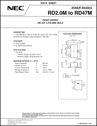 RD10M-L datasheet: 200mW Zener diode RD10M-L