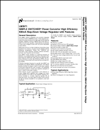 LM2671N-ADJ datasheet: SIMPLE SWITCHER Power Converter High Efficiency 500mA Step-Down Voltage Regulator with Features LM2671N-ADJ