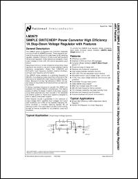 LM2672M-ADJ datasheet: SIMPLE SWITCHER Power Converter High Efficiency 1A Step-Down Voltage Regulator with Features LM2672M-ADJ