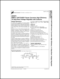 LM2672MX-12 datasheet: SIMPLE SWITCHER Power Converter High Efficiency 1A Step-Down Voltage Regulator with Features LM2672MX-12