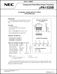 UPA1520BH datasheet: Low withstand voltage power MOSFET array 30V/2A UPA1520BH