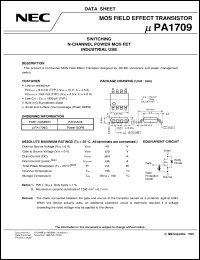 UPA1709G-E2 datasheet: Nch enhancement type power MOS FET UPA1709G-E2