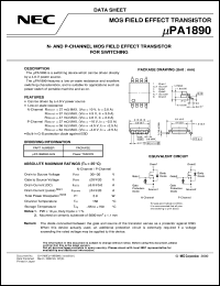 UPA1890GR-9JG-E1 datasheet: Nch/Pch enhancement type MOS FET UPA1890GR-9JG-E1
