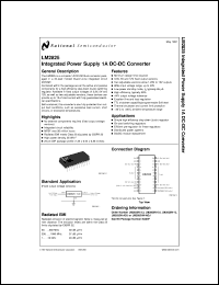 LM2825HN-ADJ datasheet: Integrated Power Supply 1A DC-DC Converter LM2825HN-ADJ