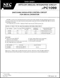 UPC1099GS-E1 datasheet: Switching regulator UPC1099GS-E1