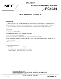 UPC1934GR-1JG datasheet: DC/DC converter UPC1934GR-1JG